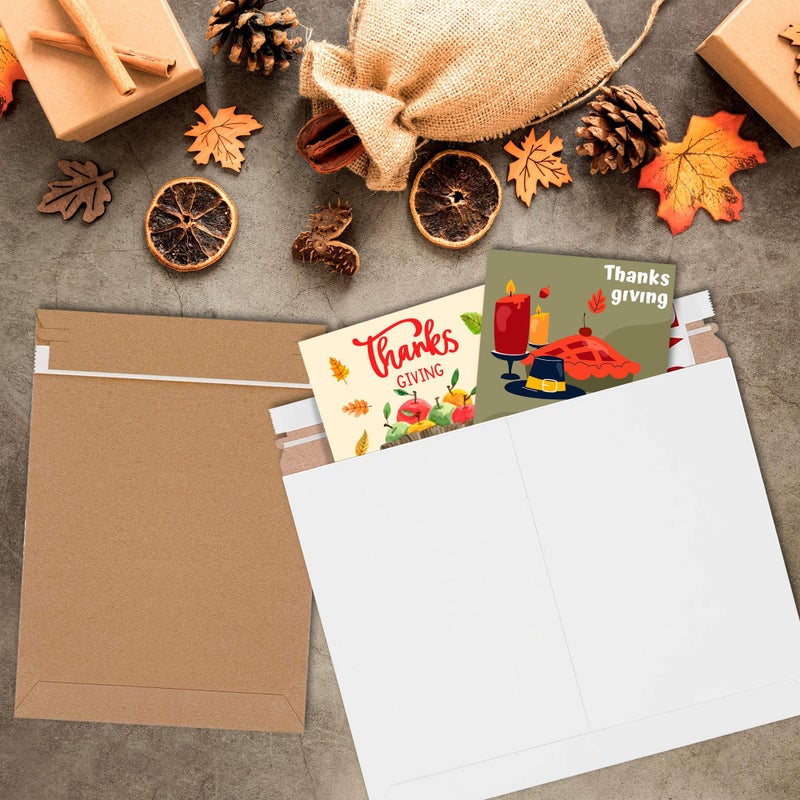 APQ Supply Natural Brown Rigid Mailers, 13 x 18 Inch. Pack of 5 Cardboard Envelopes for Photos, Documents. Sturdy Stay Flat Mailers with Self-Seal Closure. Hard Rigid Shipping Envelopes - Image 5